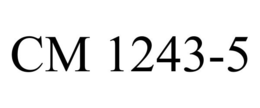 CM 1243-5 trademark