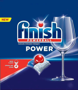 NEW FINISH POWERBALL AUTOMATIC DISHWASHER DETERGENT POWER DEEP CLEAN V SPARKLING SHINE trademark