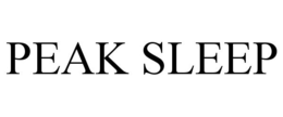 PEAK SLEEP trademark