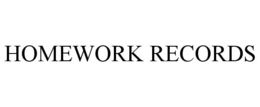 HOMEWORK RECORDS trademark