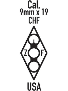 CAL. 9MM X 19 CHF Z F USA trademark