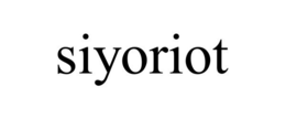 SIYORIOT trademark