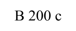 B 200 C trademark