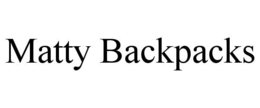 MATTY BACKPACKS trademark
