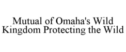 MUTUAL OF OMAHA'S WILD KINGDOM PROTECTING THE WILD trademark