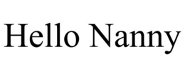 HELLO NANNY trademark