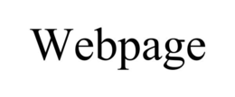 WEBPAGE trademark