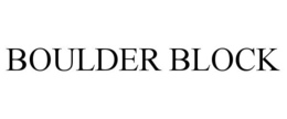 BOULDER BLOCK trademark