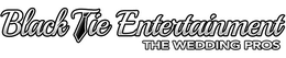 BLACK TIE ENTERTAINMENT THE WEDDING PROS trademark