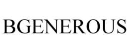 BGENEROUS trademark