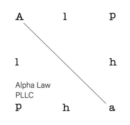 A L P H A H P L ALPHA LAW PLLC trademark
