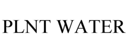 PLNT WATER trademark