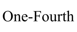 ONE-FOURTH trademark
