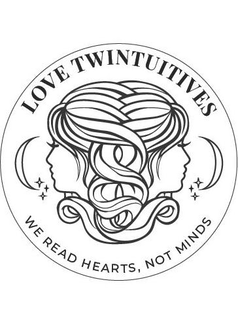 LOVE TWINTUITIVES WE READ HEARTS, NOT MINDS trademark