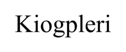 KIOGPLERI trademark