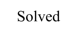 SOLVED trademark