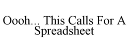 OOOH... THIS CALLS FOR A SPREADSHEET trademark