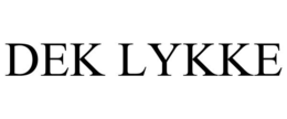 DEK LYKKE trademark
