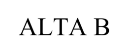 ALTA B trademark