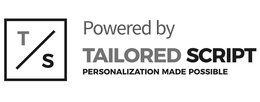 T/S POWERED BY TAILORED SCRIPT PERSONALIZATION MADE POSSIBLE trademark
