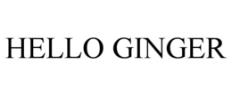 HELLO GINGER trademark