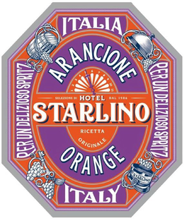 HOTEL STARLINO SELEZIONE DI DAL 1906 1 2 3 4 5 6 7 8 9 10 11 RICETTA ORIGINALE ITALIA ARANCIONE ORANGE ITALY PER UN DELIZIOSO SPRITZ trademark