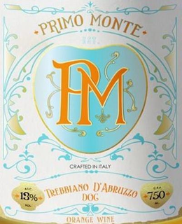 PRIMO MONTE, PM CRAFTED IN ITALY, ALC 13% VOL, TREBBIANO D'ABRUZZO, DOC, 750 ORANGE WINE trademark