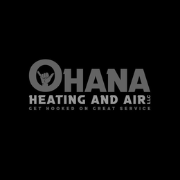 OHANA HEATING AND AIR LLC GET HOOKED ON GREAT SERVICE trademark