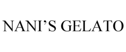 NANI'S GELATO trademark