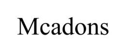 MCADONS trademark