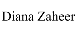 DIANA ZAHEER trademark