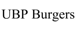 UBP BURGERS trademark