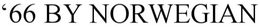 '66 BY NORWEGIAN trademark