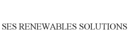 SES RENEWABLES SOLUTIONS trademark
