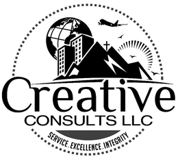 CREATIVE CONSULTS LLC SERVICE . EXCELLENCE . INTEGRITY trademark