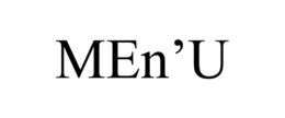 MEN'U trademark