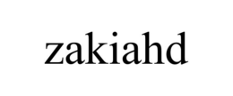 ZAKIAHD trademark