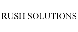 RUSH SOLUTIONS trademark