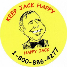 KEEP JACK HAPPY HAPPY JACK 1-800-886-4277 trademark