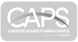 CAPS COMPLETE ALIGNER PLANNING SERVICE POWERED BY ORTHOED trademark