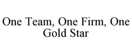 ONE TEAM, ONE FIRM, ONE GOLD STAR trademark