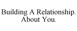 BUILDING A RELATIONSHIP. ABOUT YOU. trademark