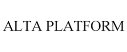 ALTA PLATFORM trademark