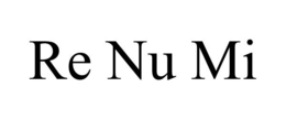 RE NU MI trademark