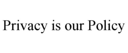 PRIVACY IS OUR POLICY trademark