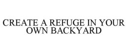 CREATE A REFUGE IN YOUR OWN BACKYARD trademark