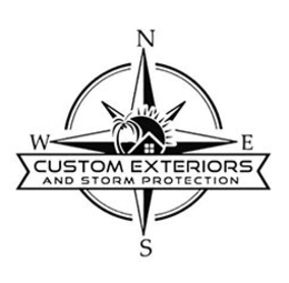 CUSTOM EXTERIORS AND STORM PROTECTION N E S W trademark