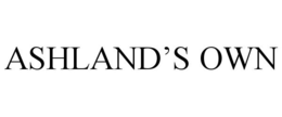 ASHLAND'S OWN trademark