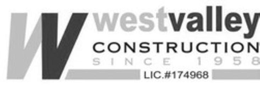 W WEST VALLEY CONSTRUCTION SINCE 1958 LIC. #174968 trademark
