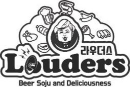 LOUDERS BEER SOJU AND DELICIOUSNESS trademark